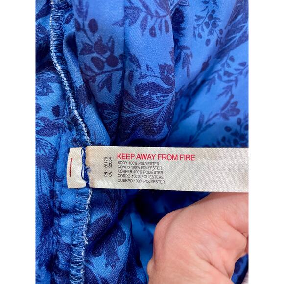 Free People Intimately In Your Dream Robe Purple Paisley Size XS - Picture 14 of 15